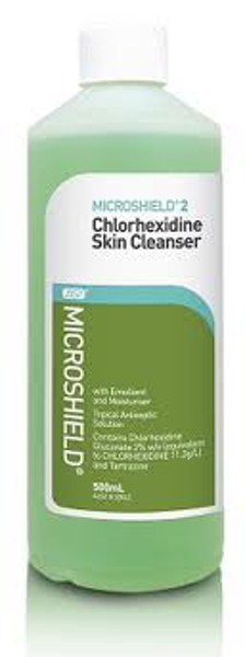 Microshield 2 Chlorhexidine Skin Cleanser 500mL | Online Medical ...