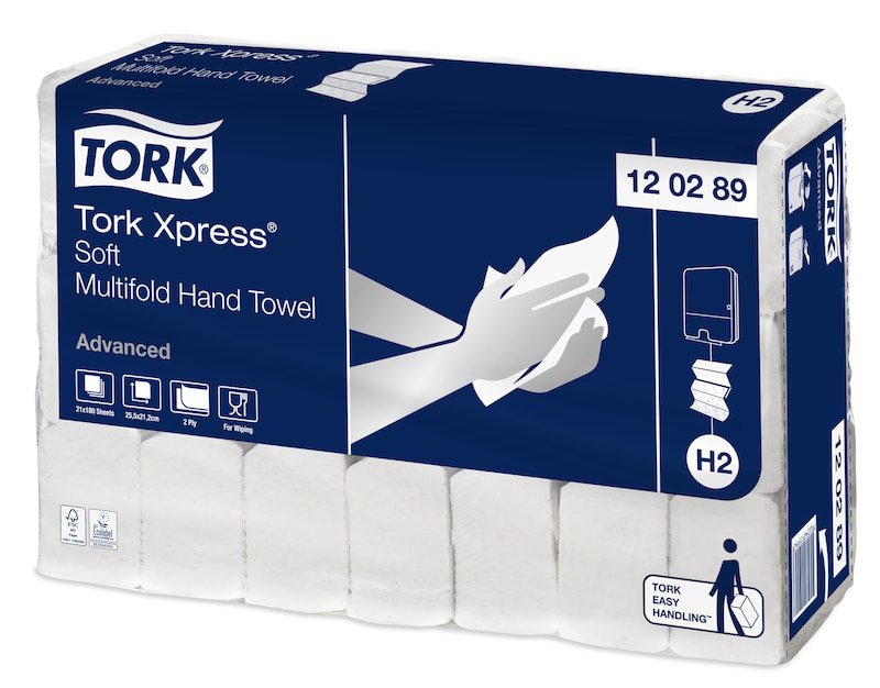 Tork Xpress Multifold Towel 25.5x21.2cm 21x180s | Online Medical ...